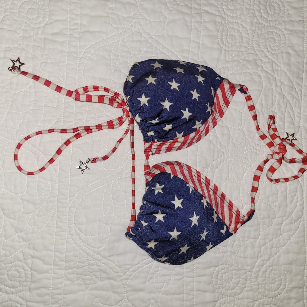 Star-Spangled Bikini Top